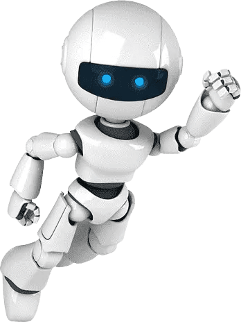 Robot mascot illustration